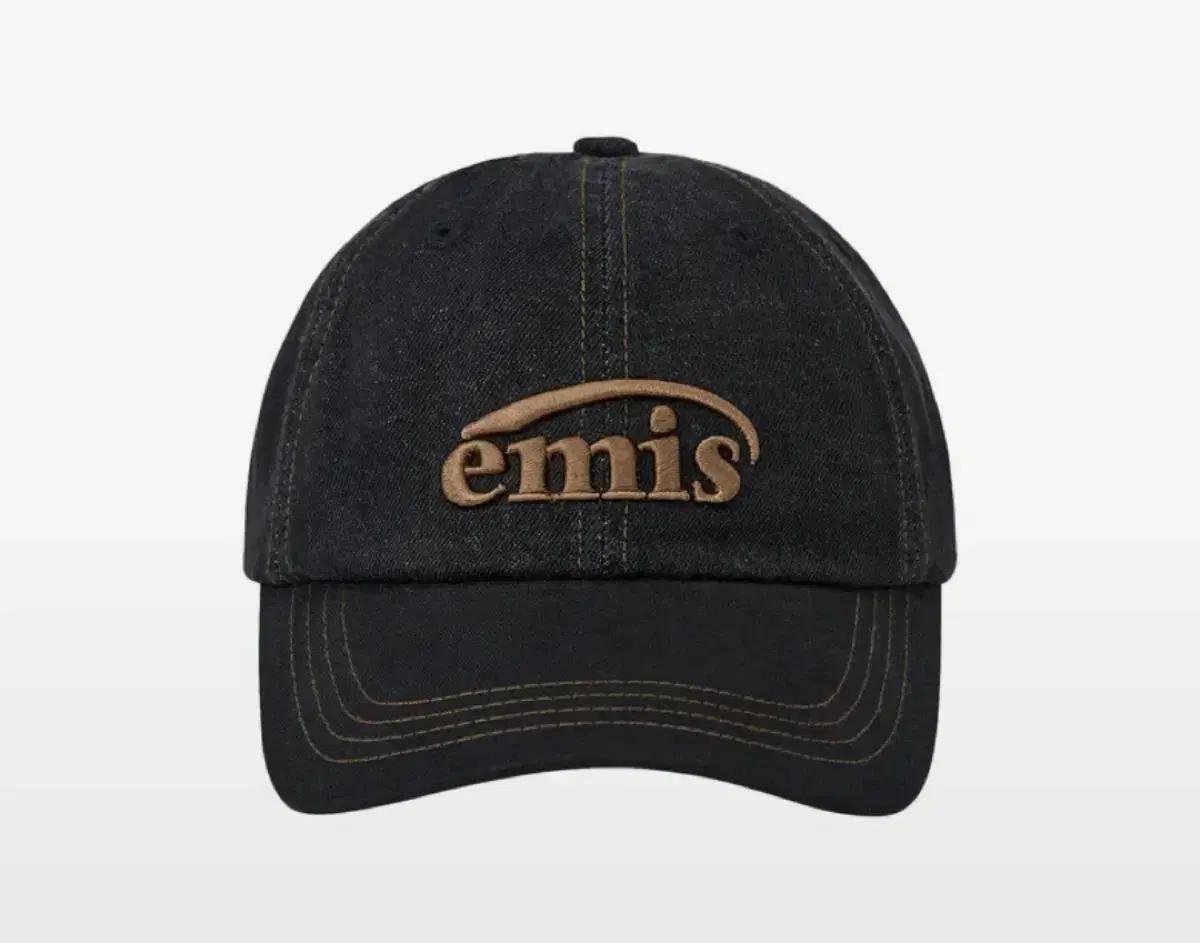 emis WASHED DENIM BALL CAP-GRAY/BLACK