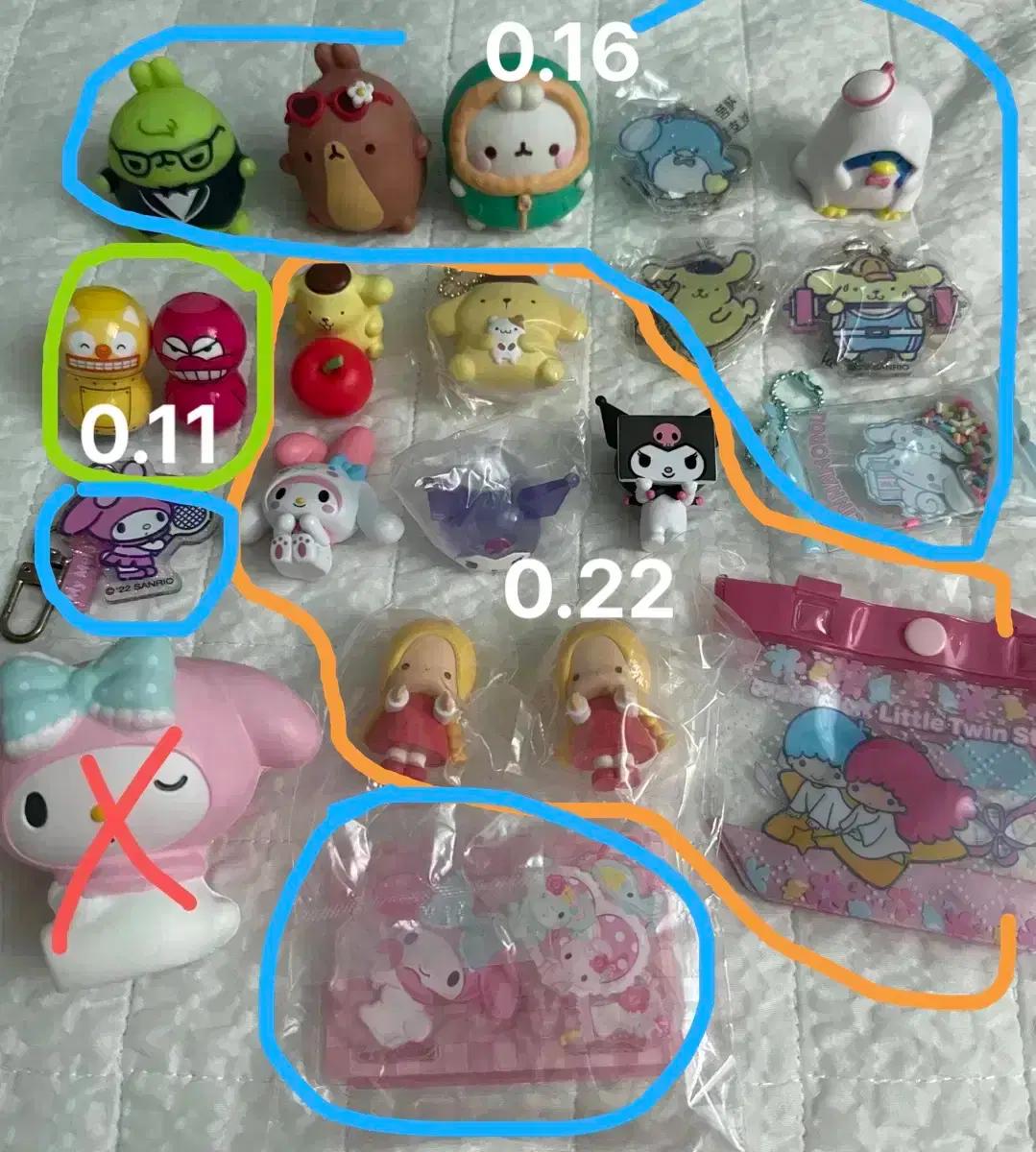 새상품)산리오 마이멜로디 쿠로미 폼폼푸린 리틀트윈스타 몰랑이 가챠