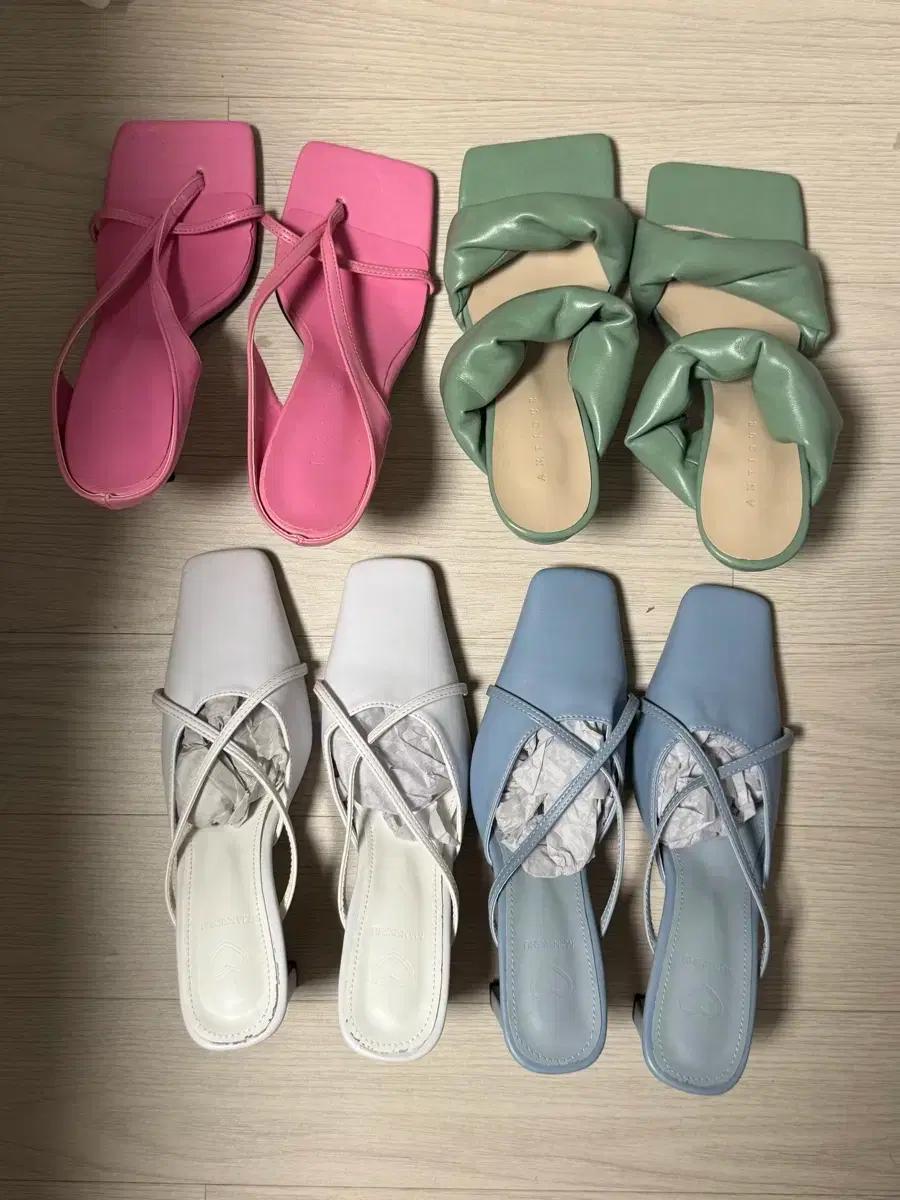 여름샌들힐 뮬힐 230 새상품들