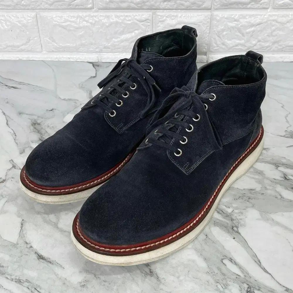 [270, 8] 던힐 스웨이드 네이비 남자 스니커즈