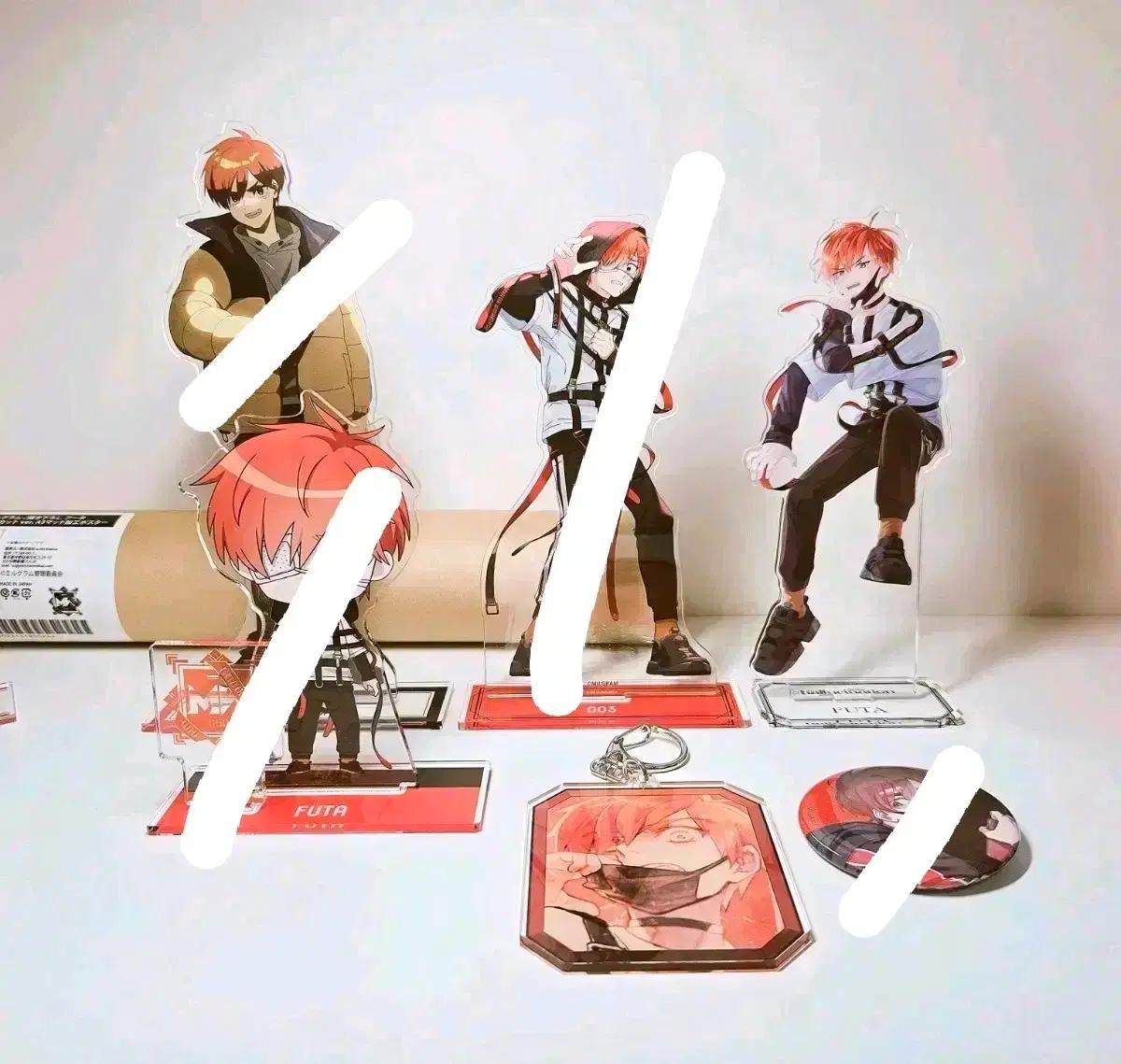 일괄 반택포| 밀그램 후우타 아크릴 스탠드 키링 뱃지