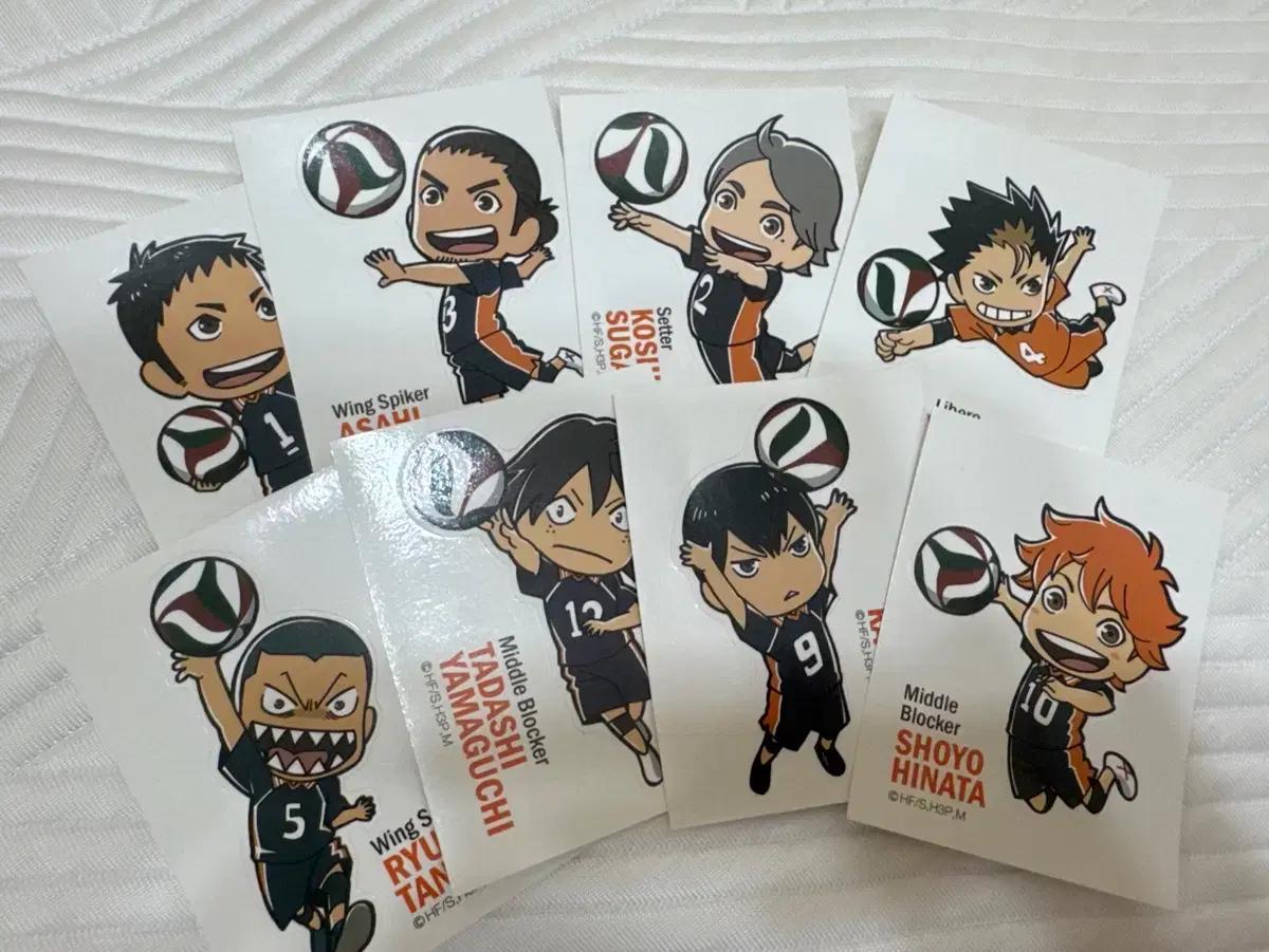 하이큐 캐릭터 스티커 굿즈 일괄