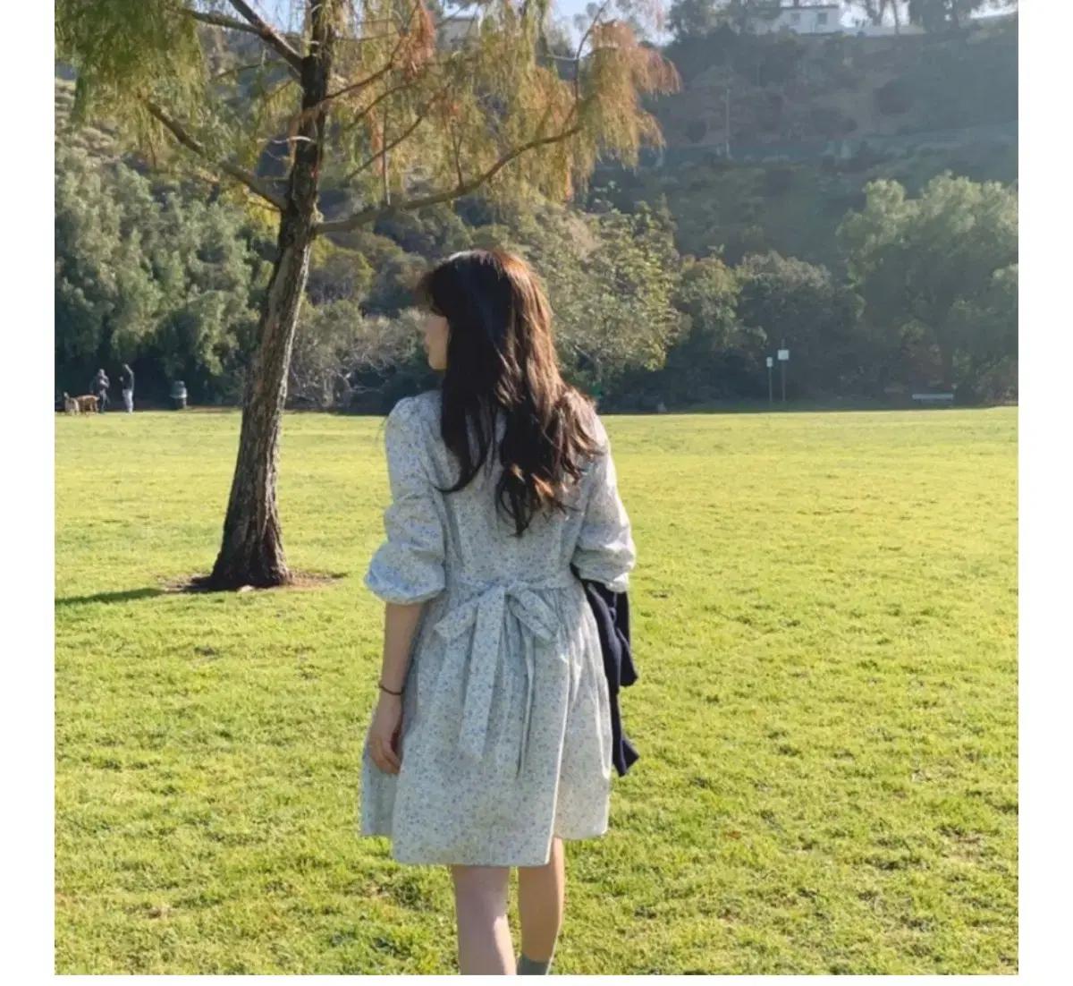 *새옷 언더비 빈티지 bloom 원피스 플라워 잔꽃 데이트 피크닉 여행룩