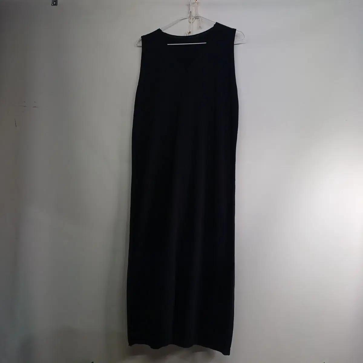 블랙 민소매 니트 롱 원피스95사이즈 여름59143