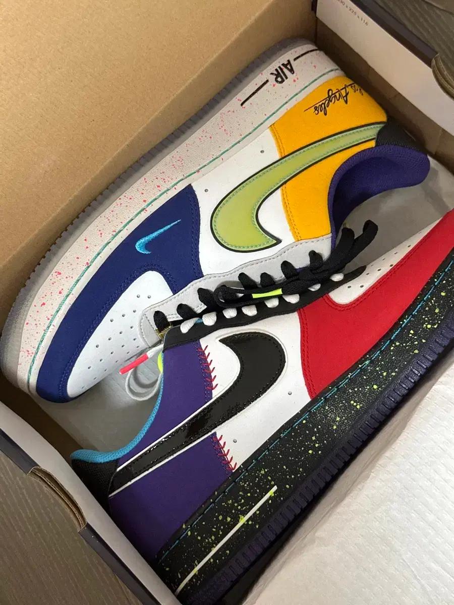 나이키 에어포스1 LA 컬러 스플릿