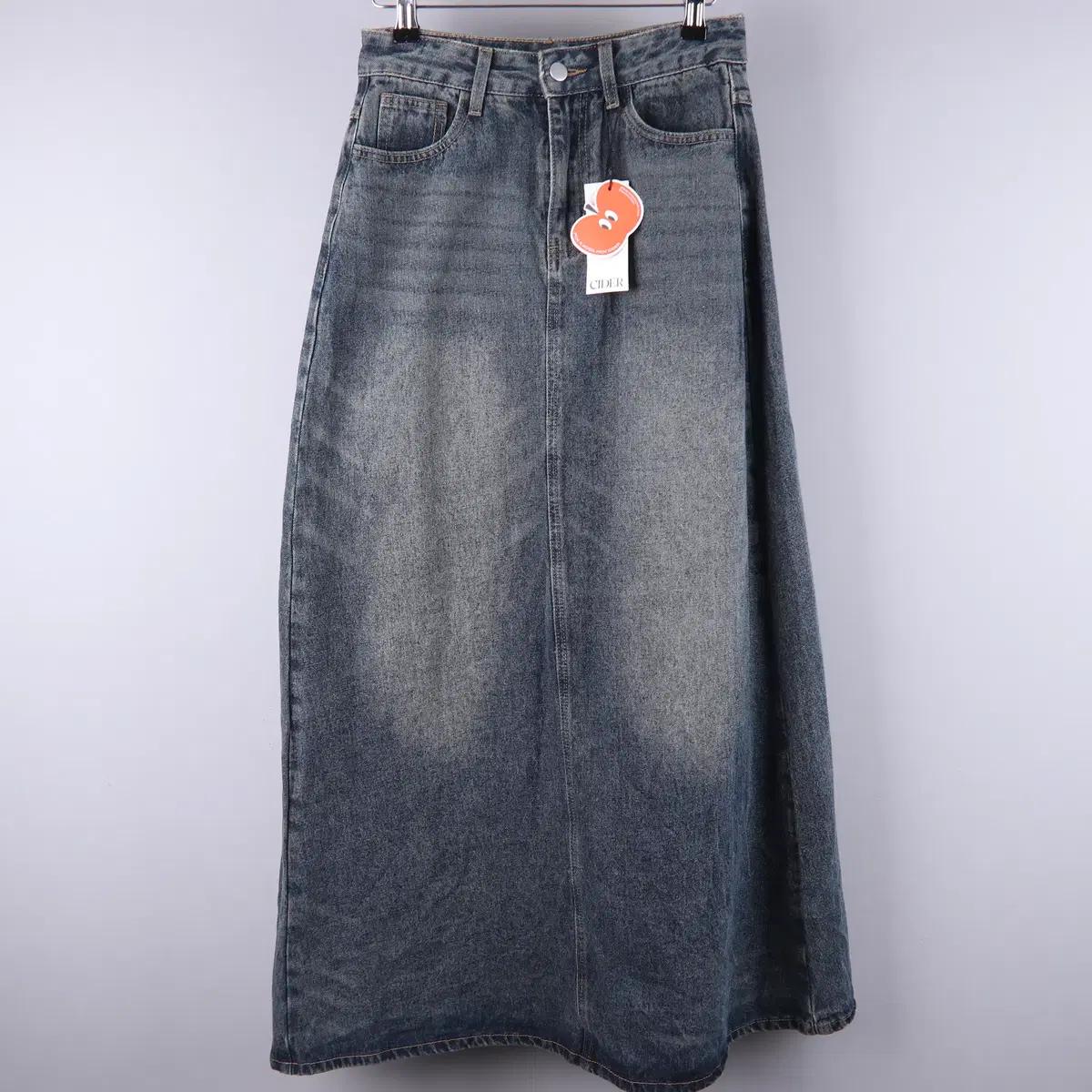 (여성) 샵사이다 데님 롱 스커트 치마 신품 (XS)
