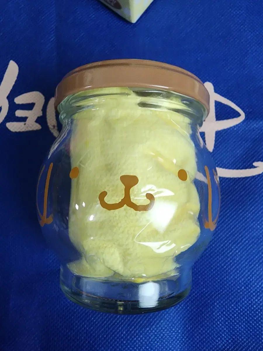 빈티지 고전 산리오 폼폼푸린 쿠지 수건 유리병