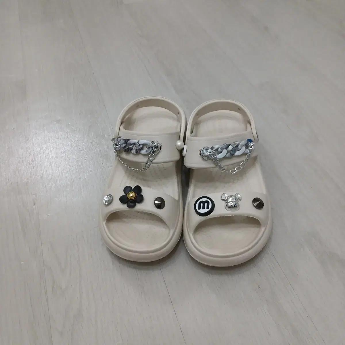 크록스 정품 실측240