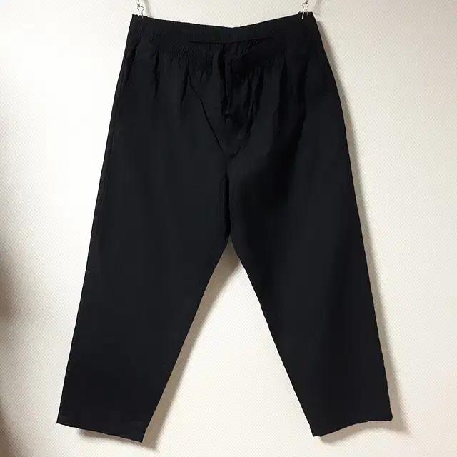 36~40/유니클로 블랙 린넨 이지 앵클팬츠/36-1077