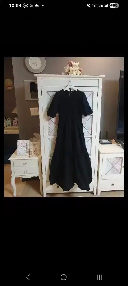 자라 퍼프소매 롱원피스/55