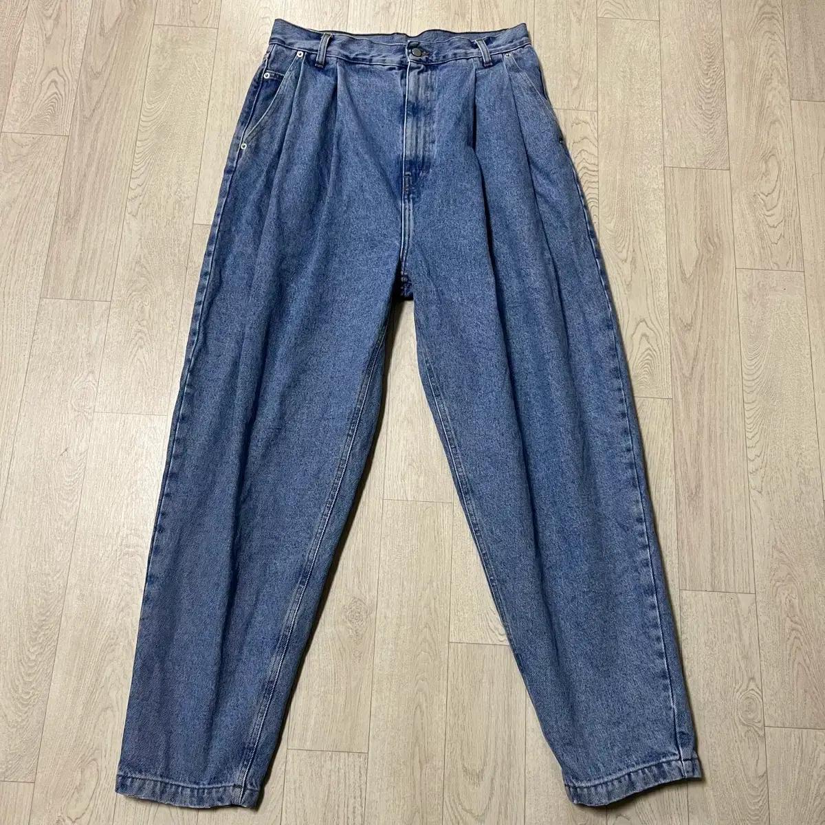 [M]헤드메이너 22fw 플리츠 데님
