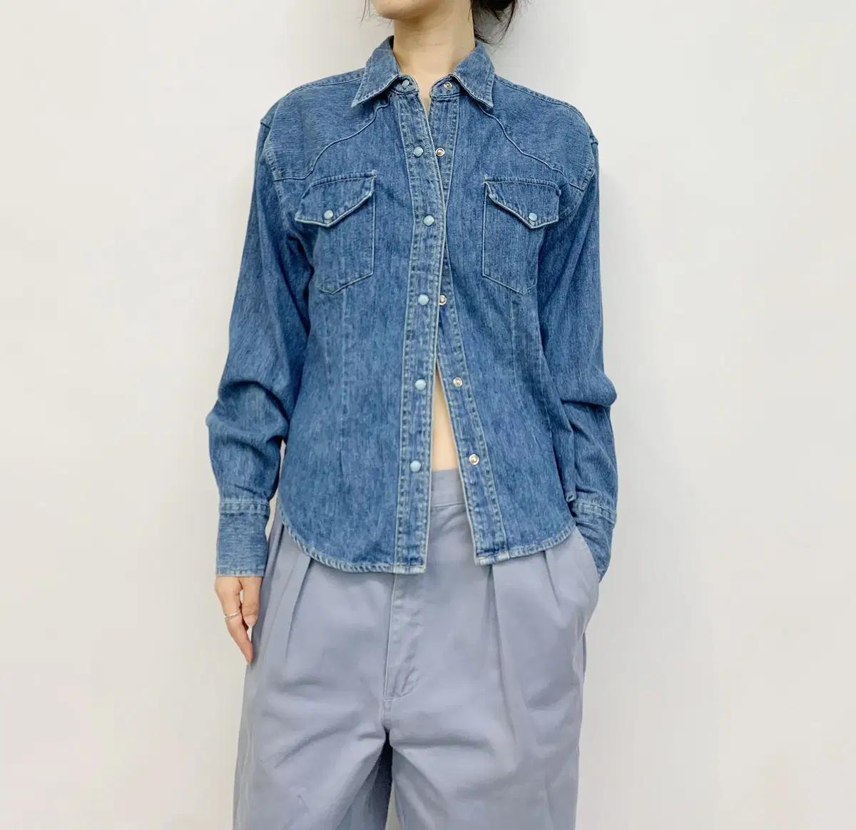 90's MILK BAR CLUB 데님 셔츠