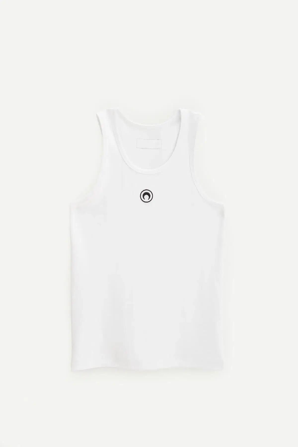 MARINE SERRE 화이트 립 탱크탑