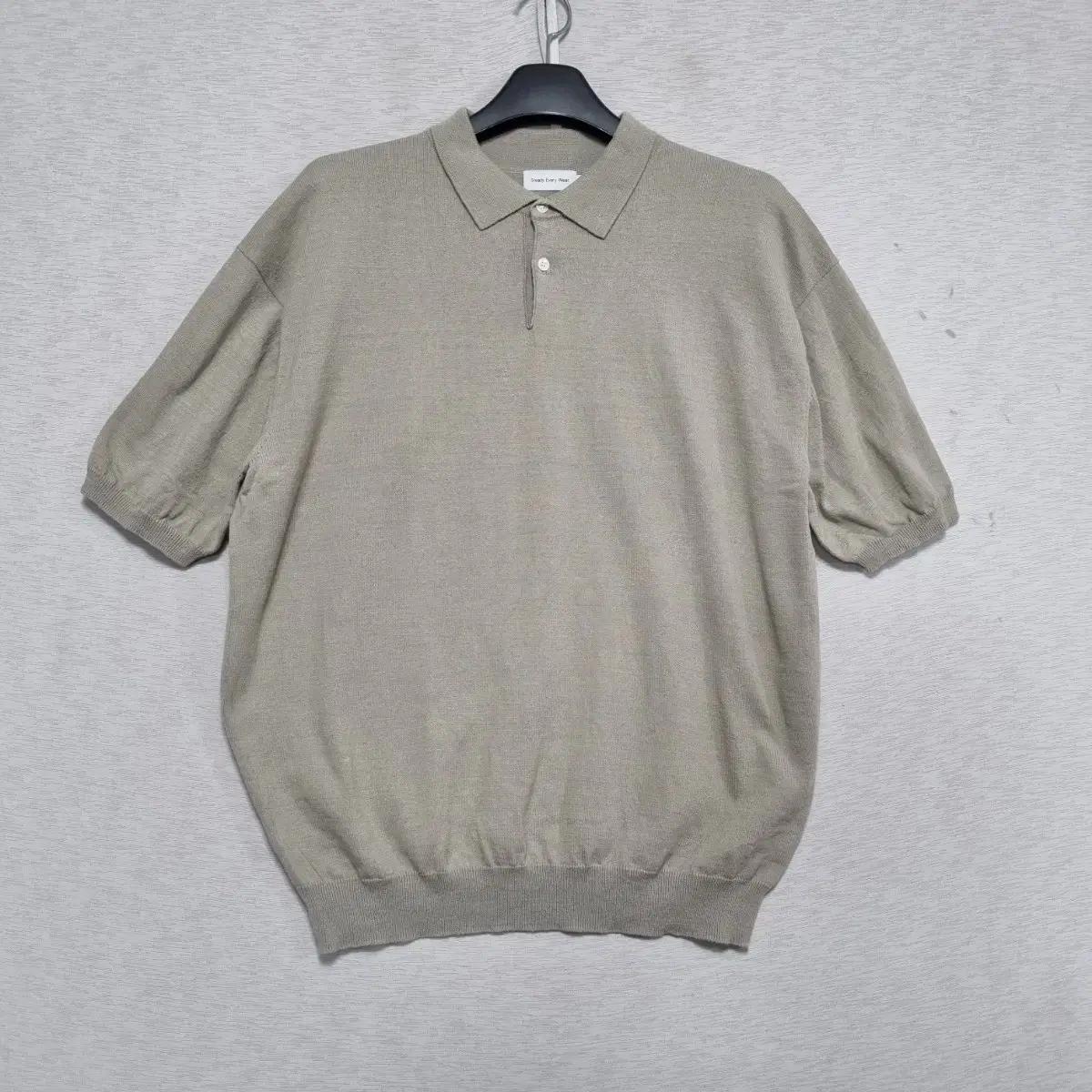 스테디에브리웨어 반팔 니트 카라티 남105ㅡ0911