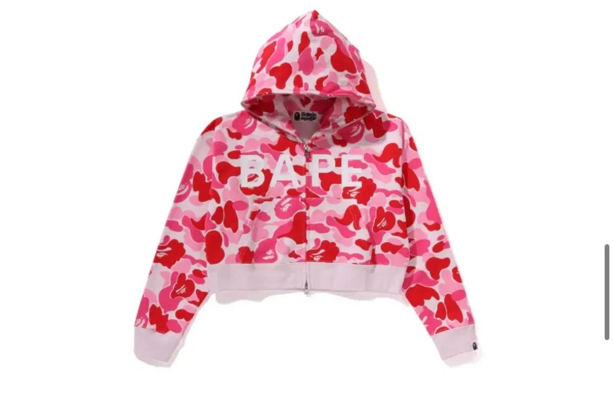 BAPE 베이프 핑크 카모 후드 집업