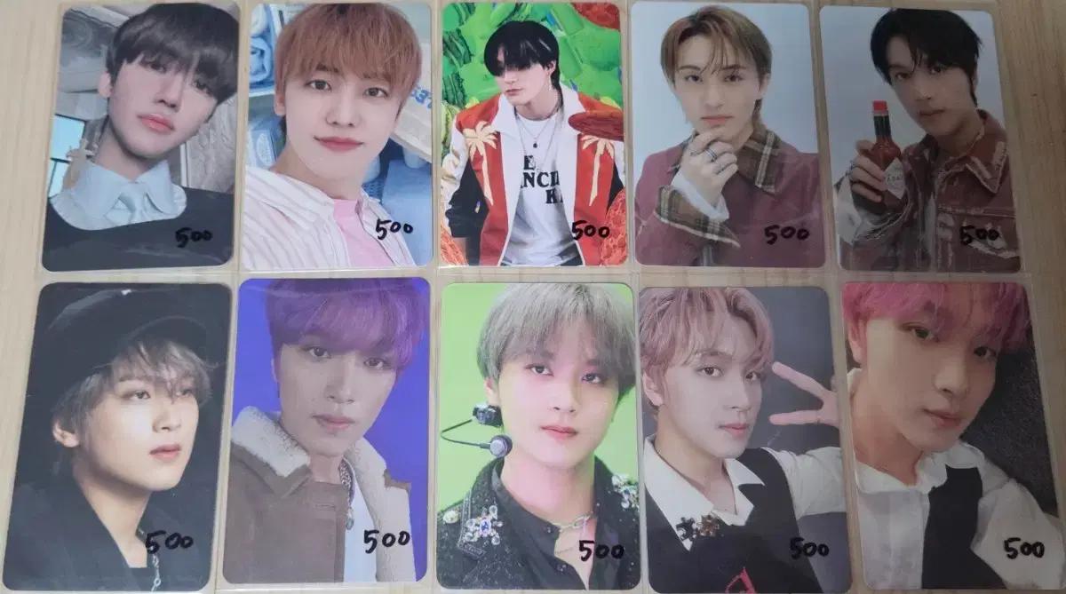 전부 500원))엔시티 드림 127 포카 지성 재민 제노 마크 해찬