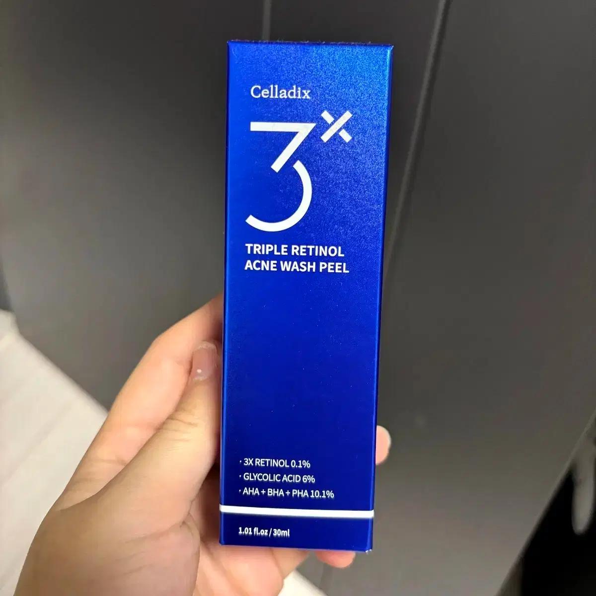 (새상품)셀라딕스 트리플 레티놀 아크네 워시 필 30ml