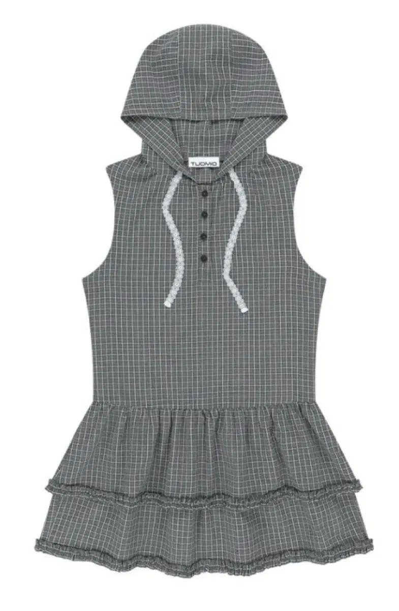 뚜오미오 체크 미니 후드 원피스 구해요