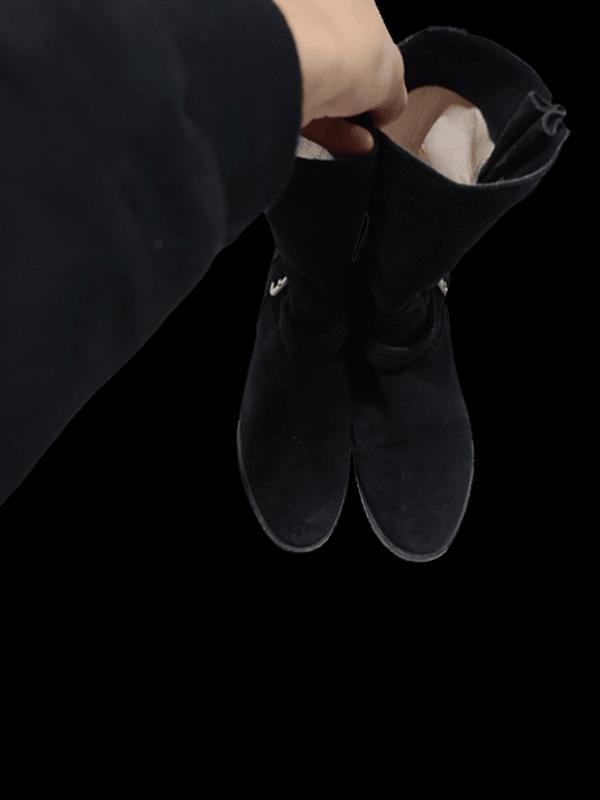 슈콤마보니 정품 여자 여성 가죽미들부츠신발구두380