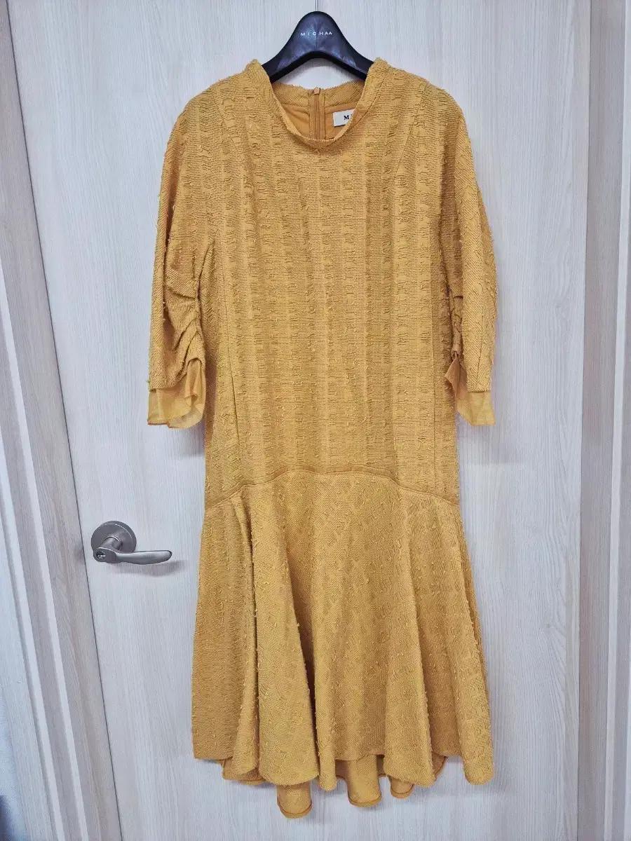 마인 엘로우 여름트위드원피스