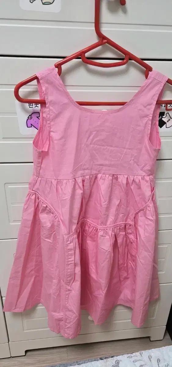 (140)분홍색 여아 여름원피스