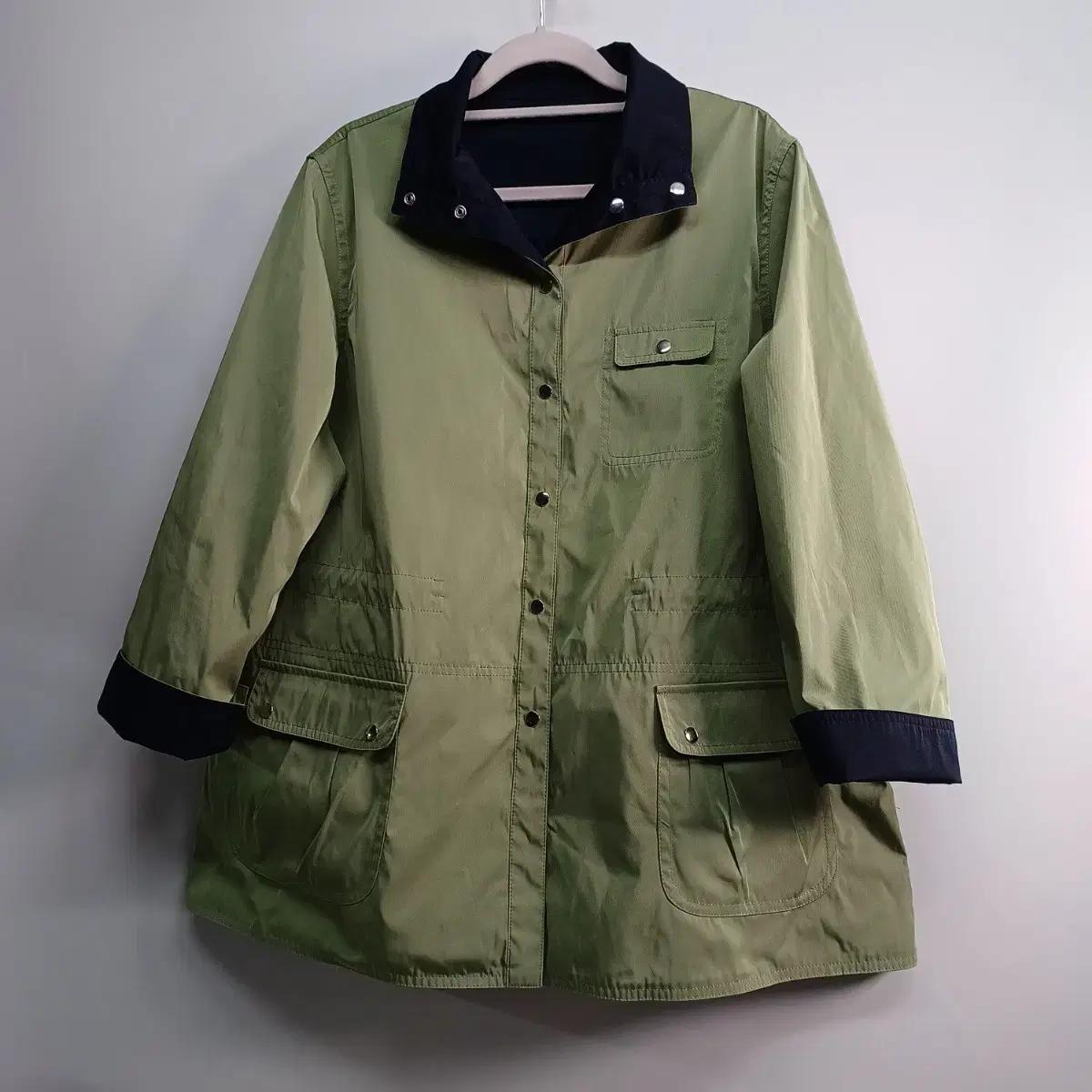 카키색 양면야상 점퍼 여성용100 사이즈봄가을59290