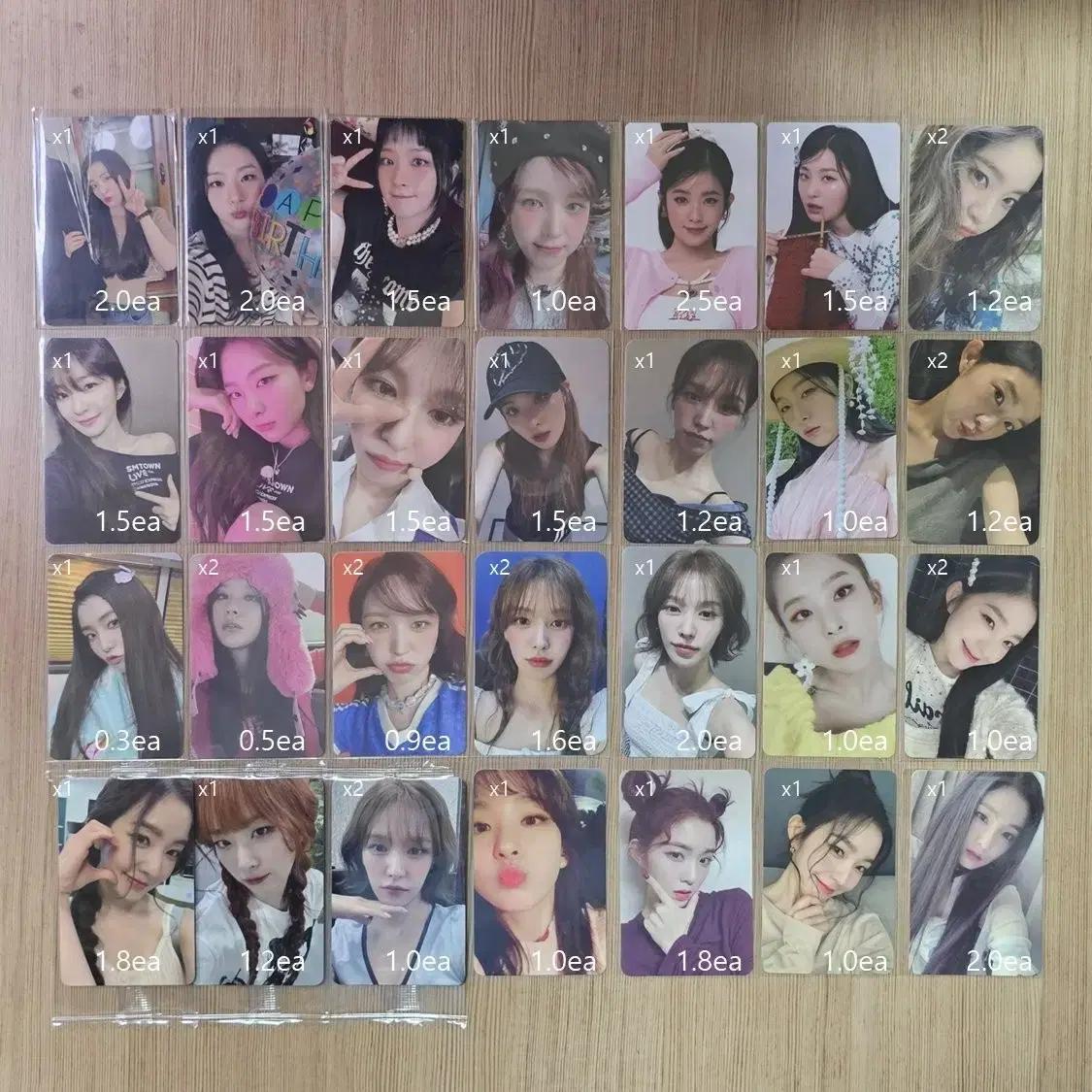 레드벨벳 미공포 포토카드 벌쓰데이 코스믹 슴콘 루키
