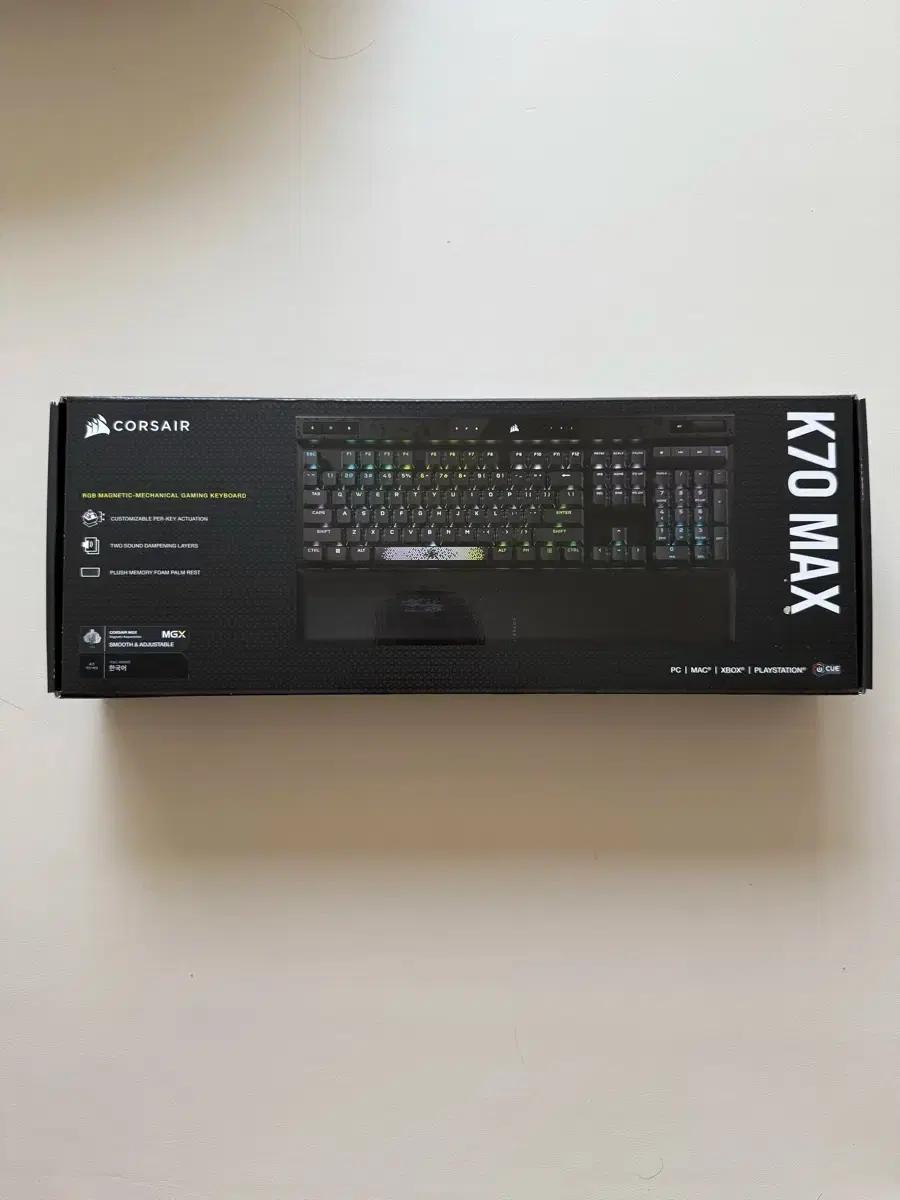 커세어 K70 MAX RGB MGX 래피드트리거 게이밍 기계식 키보드 자