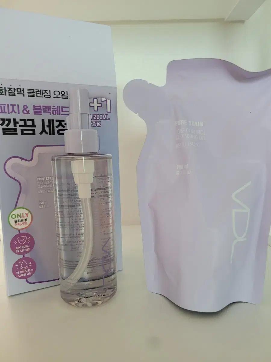 VDL 퓨어스테인 포어컨트롤 클렌징 오일 200ml+200ml
