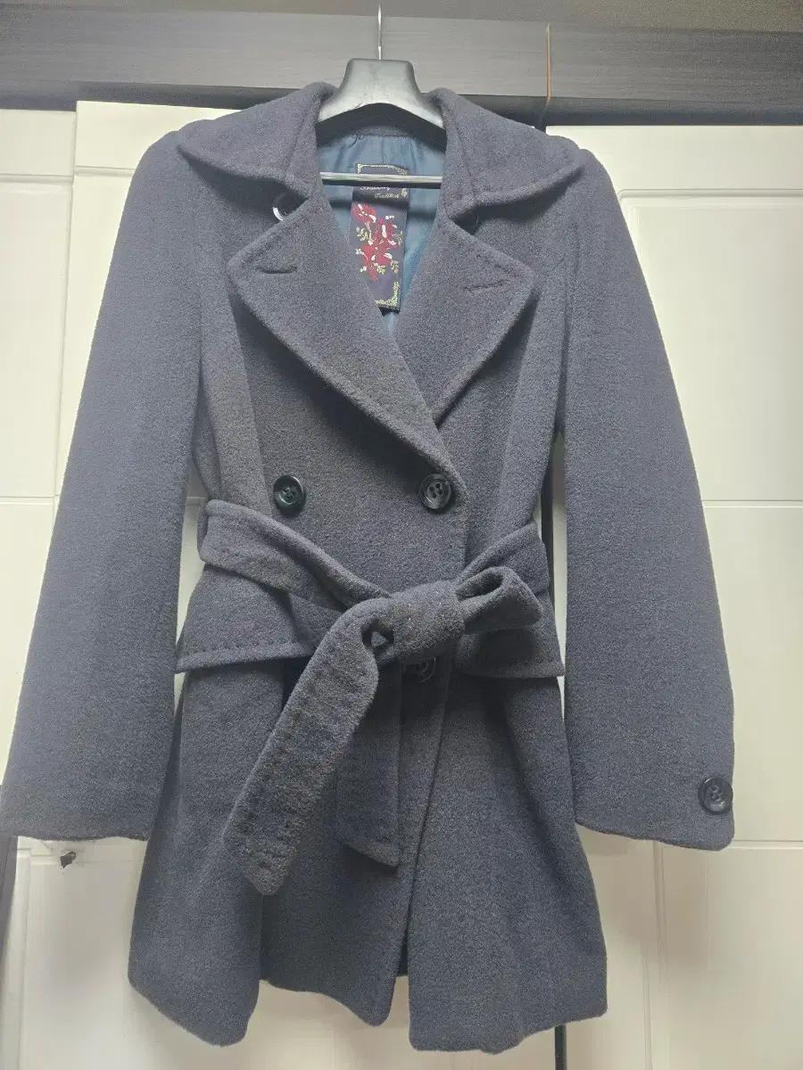 여성양모코트 여성겨울코트 벨티드코트 66  모코트