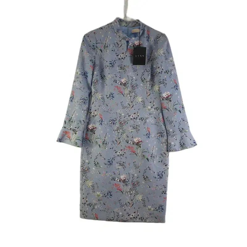 J7902 LYNN 여85-160 플라워 원피스 새상품