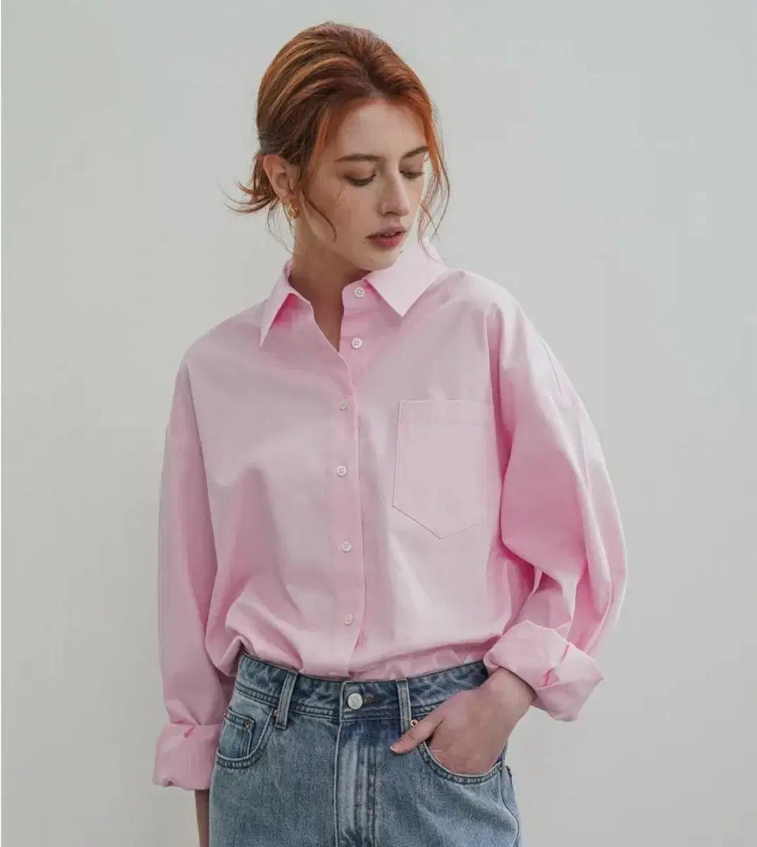 시야쥬 오버핏 클라우드 셔츠