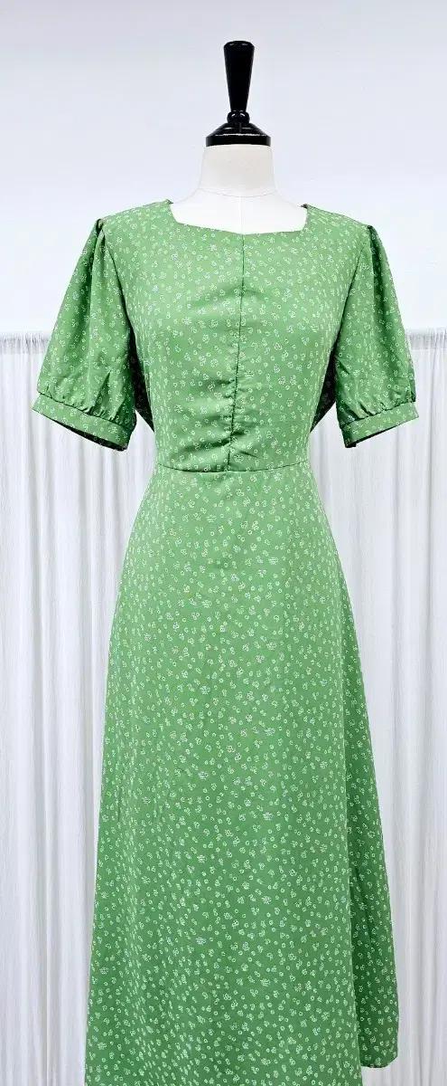 육육걸즈 원피스 스퀘어넥 머메이드원피스 여름 쉬폰롱원피스