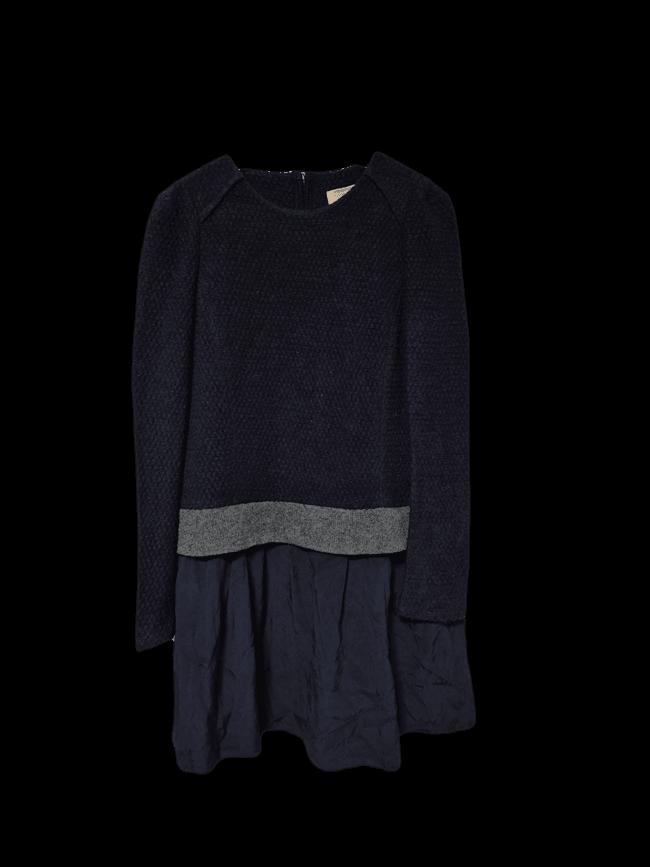 아떼바네사브루노 정품 여성 플레어 여자 춘추용 니트긴팔원피스85-160