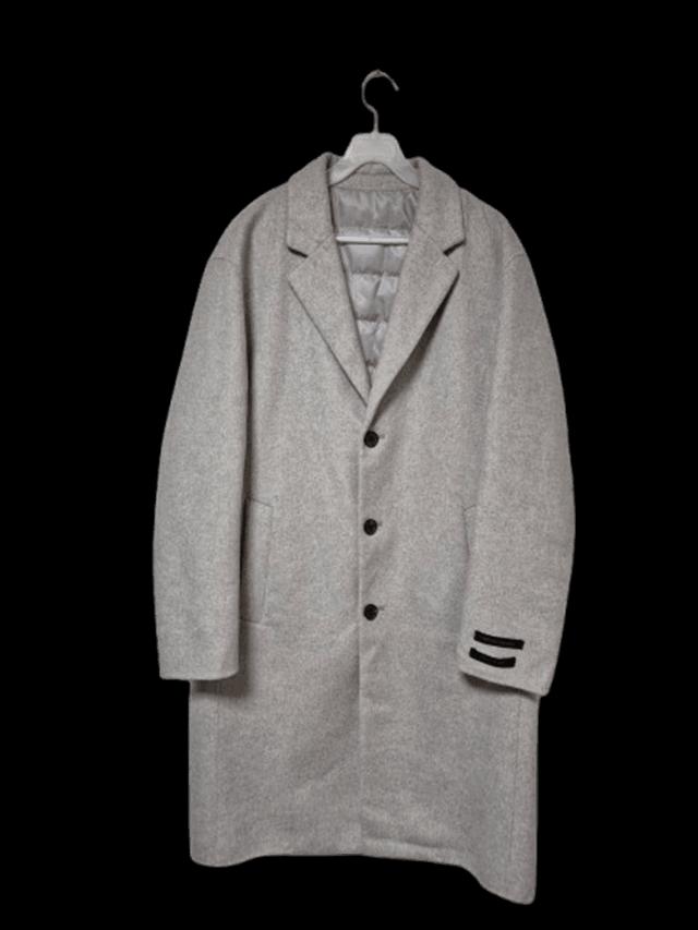 앤듀 캐시미어 거위털 정품 핸드메이드 남자 겨울 남성모직롱프록코트자켓95