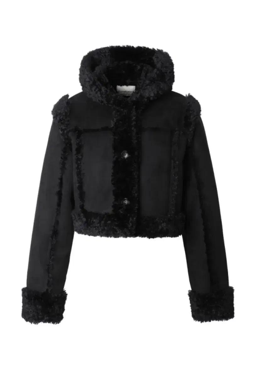 쓰리타임즈 무스탕 23fw 블랙