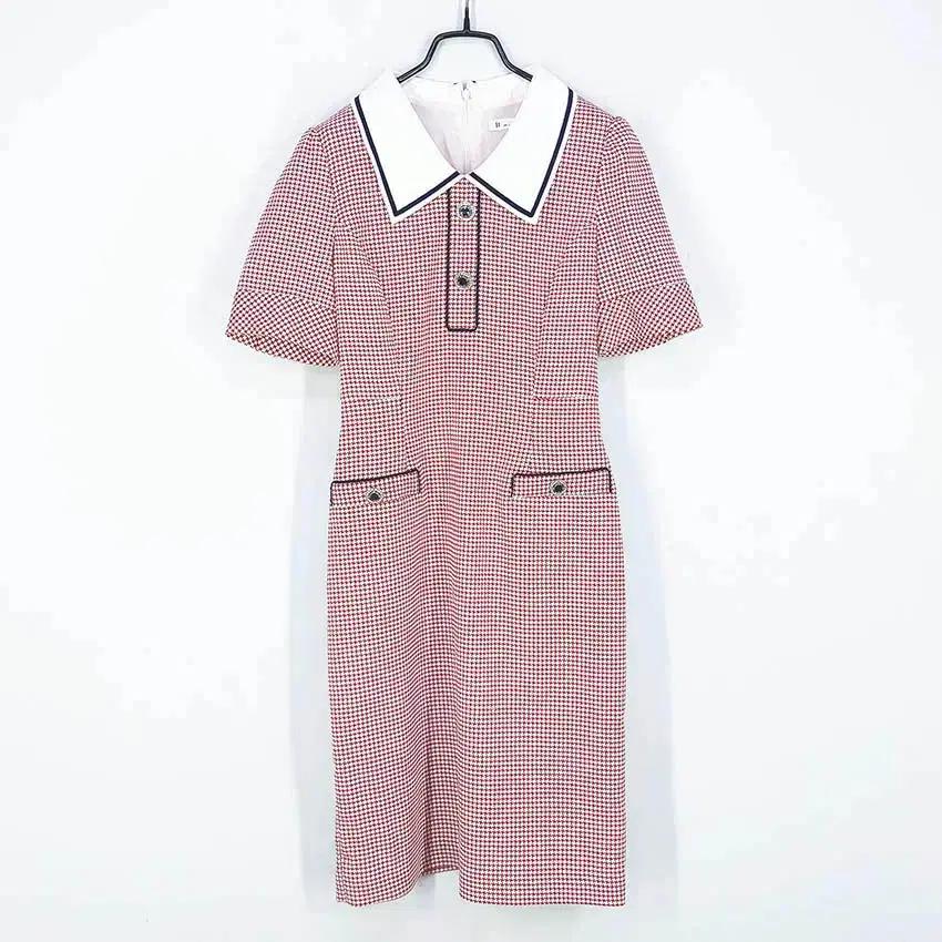 잇미샤 여성 여름 마혼방 약스판 반팔원피스 레드79 (HU40463)