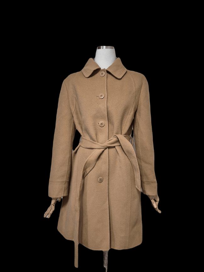 앤섬 핸드메이드 정품 여자 추동초겨울용 여성 벨티드 모직코트자켓95