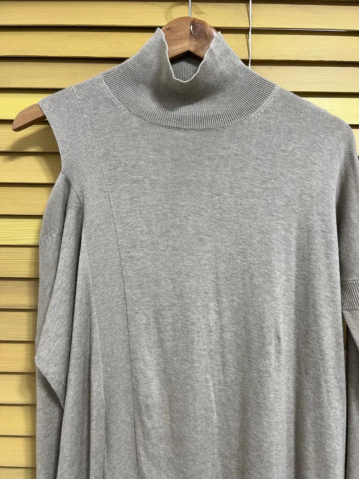 올세인츠 여성 오프숄더 언밸런스 니트원피스 XS