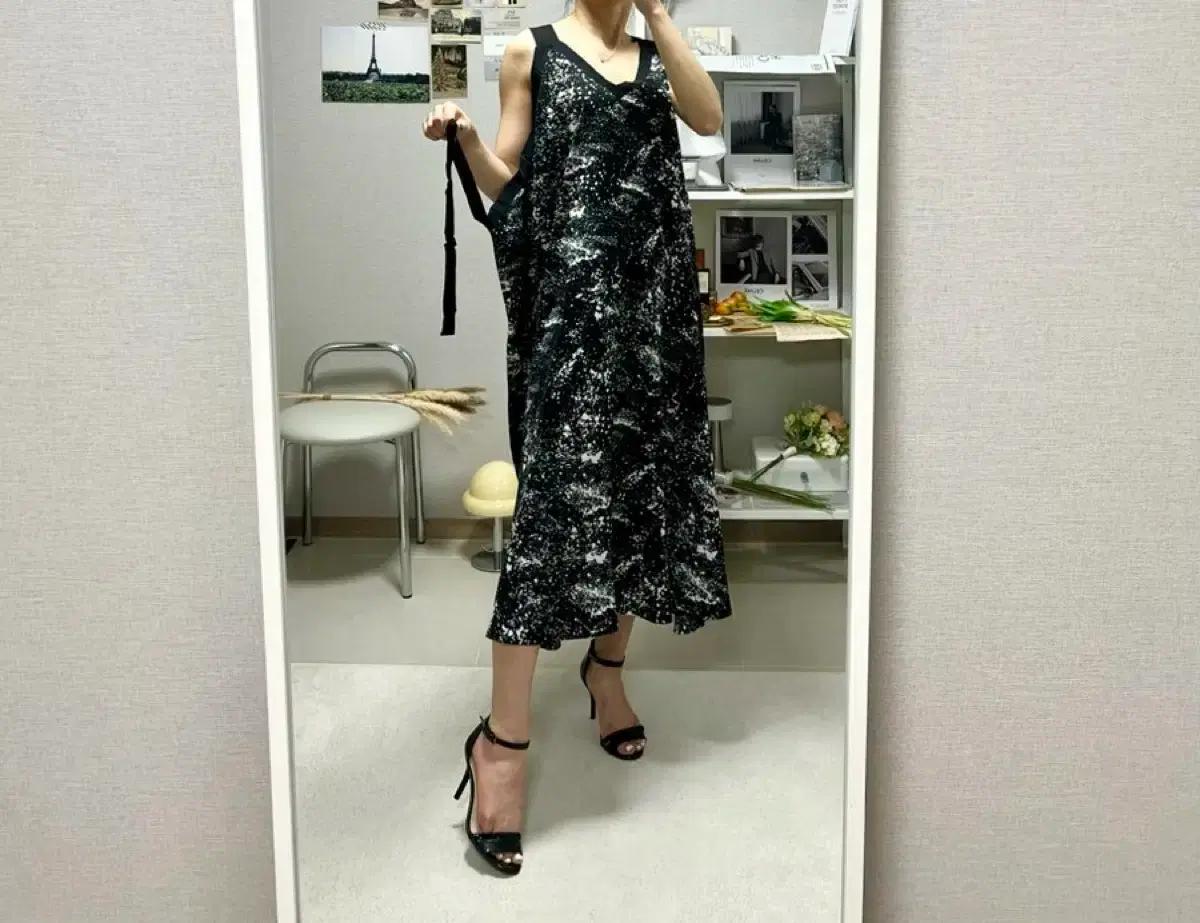 뚜노블레 휴양지 브랩 원피스 여름 나시 롱 원피스