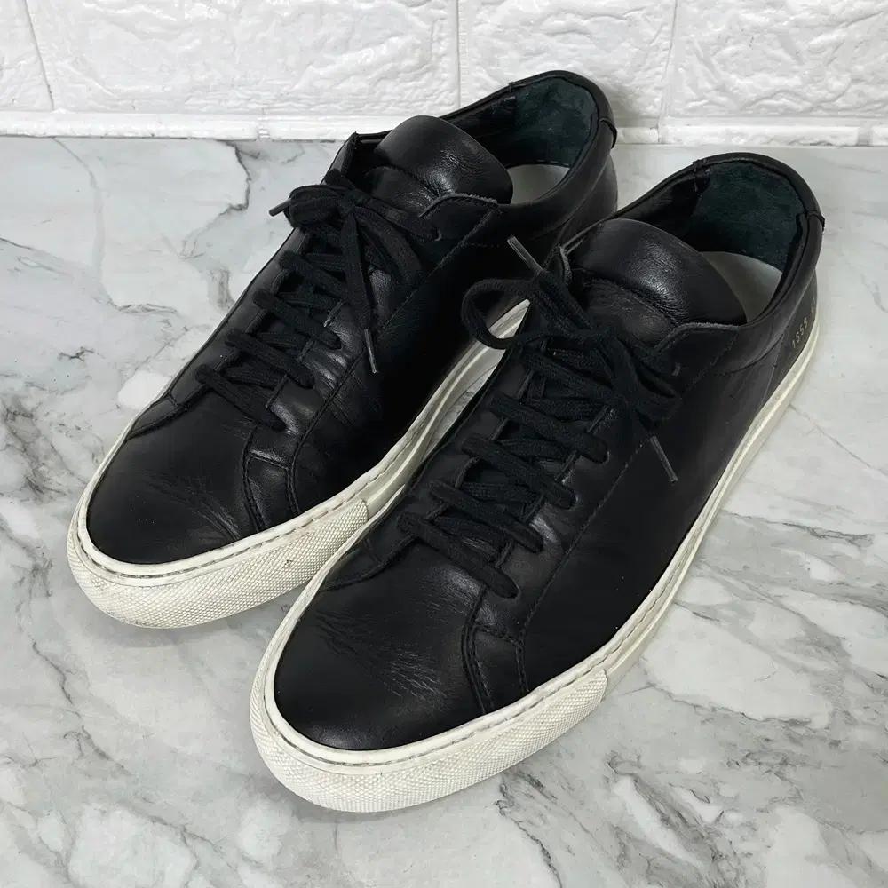 [265, 41] 커먼프로젝트 아킬레스 로우 블랙 남자 스니커즈