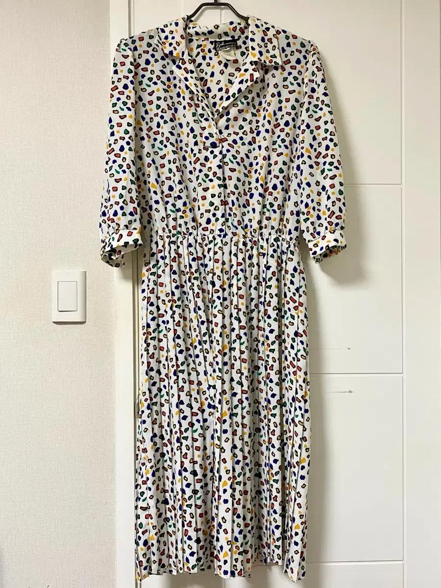 빈티지 레트로 카라 레오파드 호피무늬 원피스 서브컬쳐 섭컬