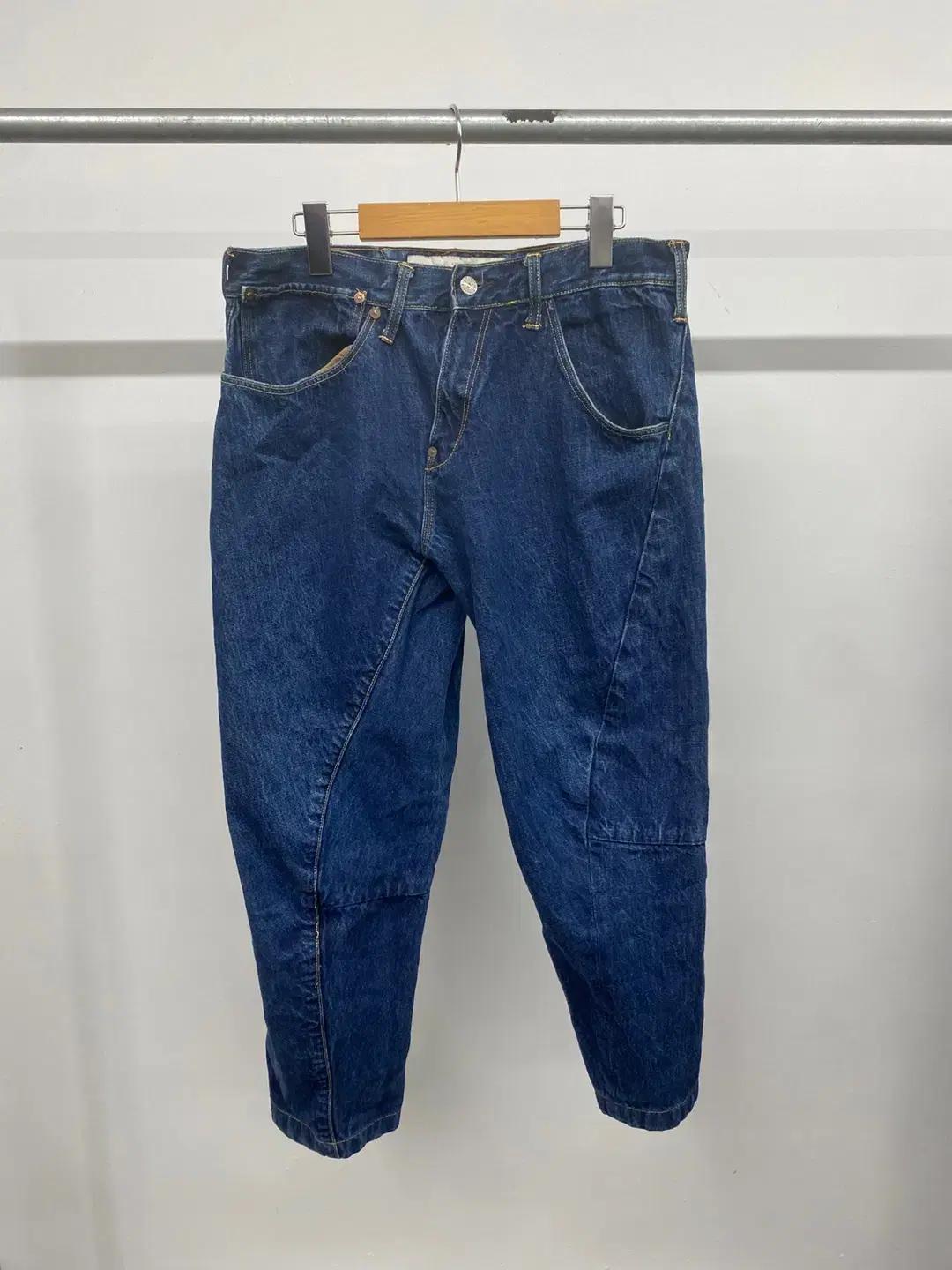남성용 리바이스 Levi's x OKIN 콜라보 배기핏 데님 팬츠 청바지