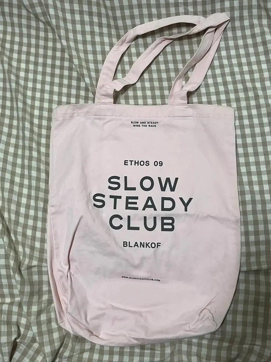 Slow Steady Club 연분홍 에코백 구매가3만원대