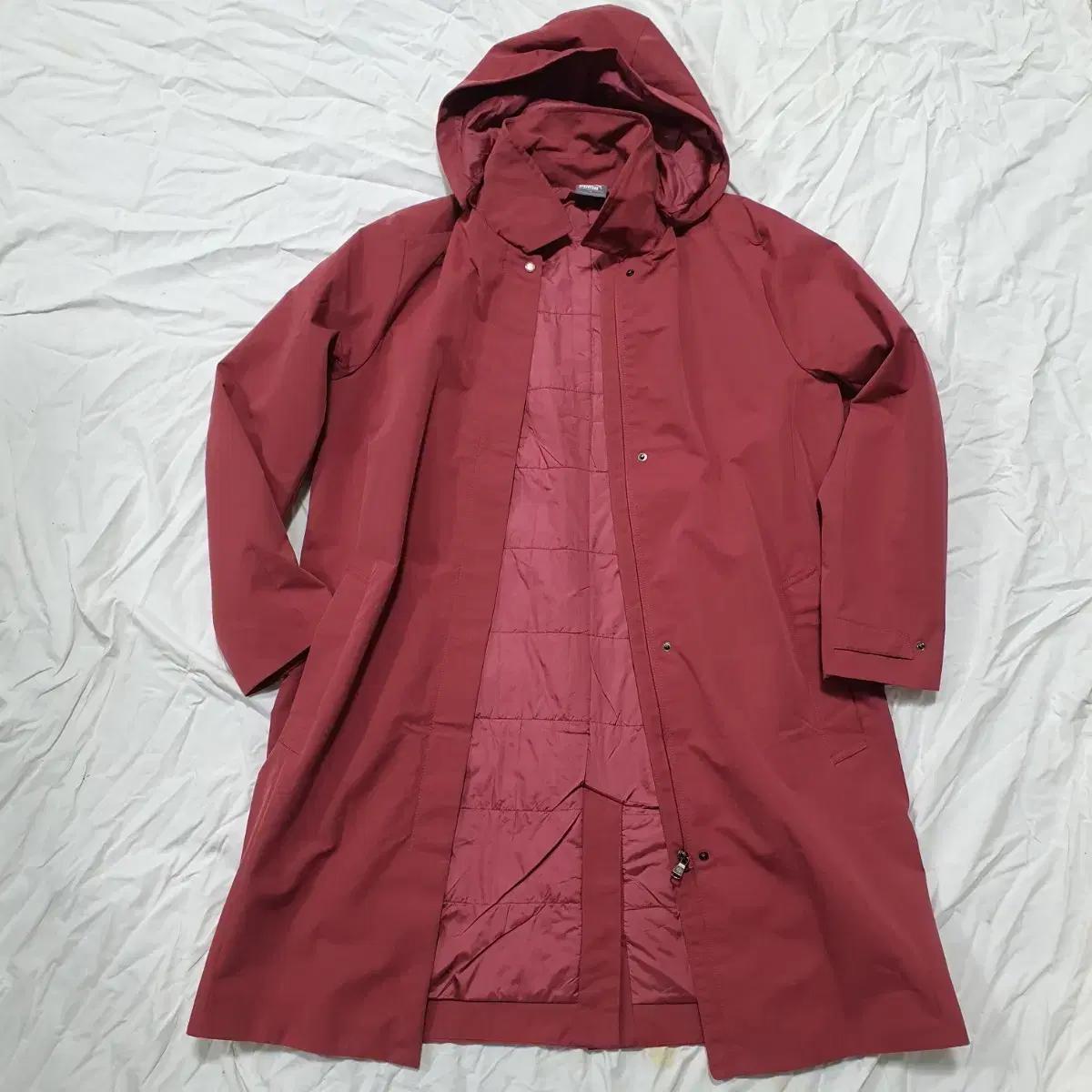 퓨마 여성 후드 롱 코트XL