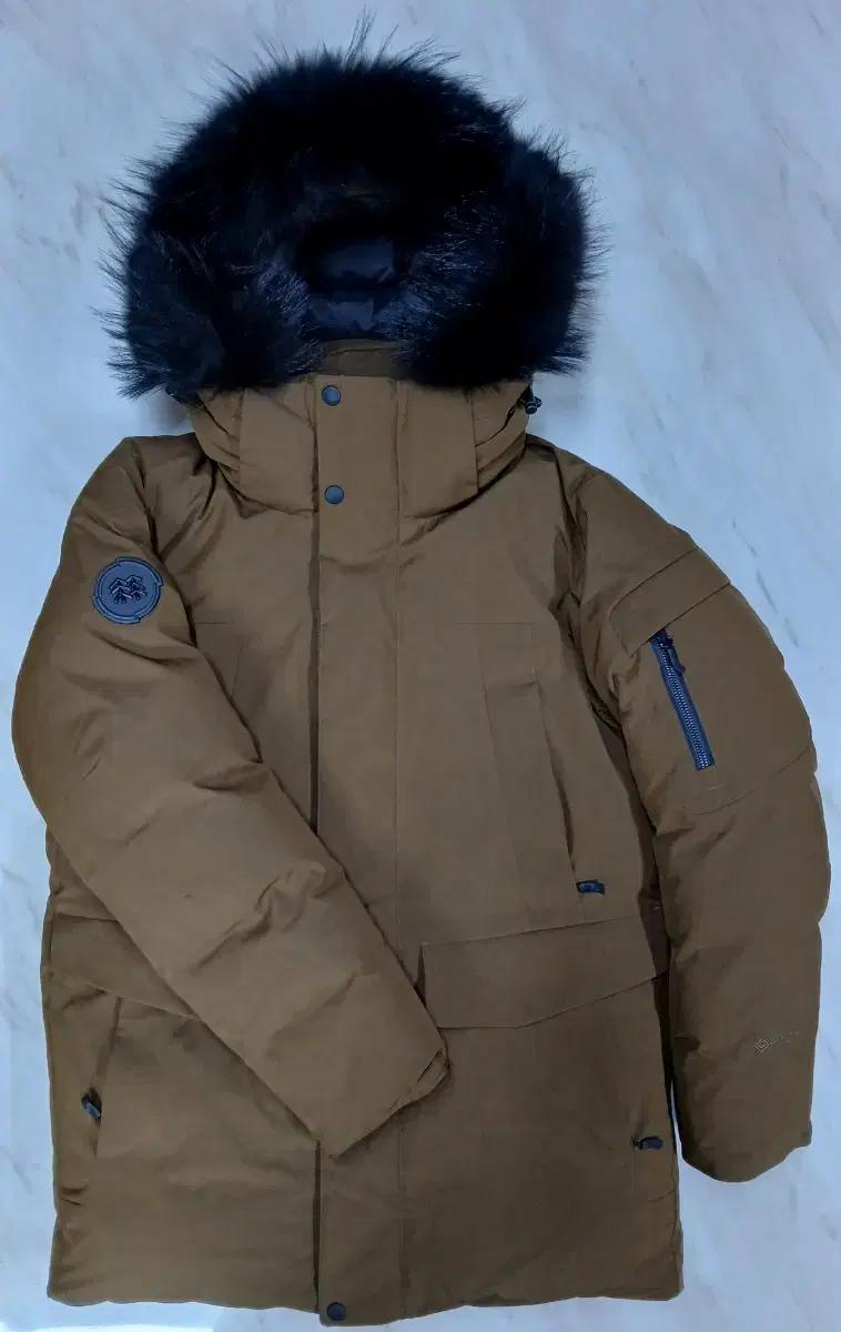 [신품급] 코오롱스포츠 남성용 구스 후드 패딩 90~95 케나다구스 k2