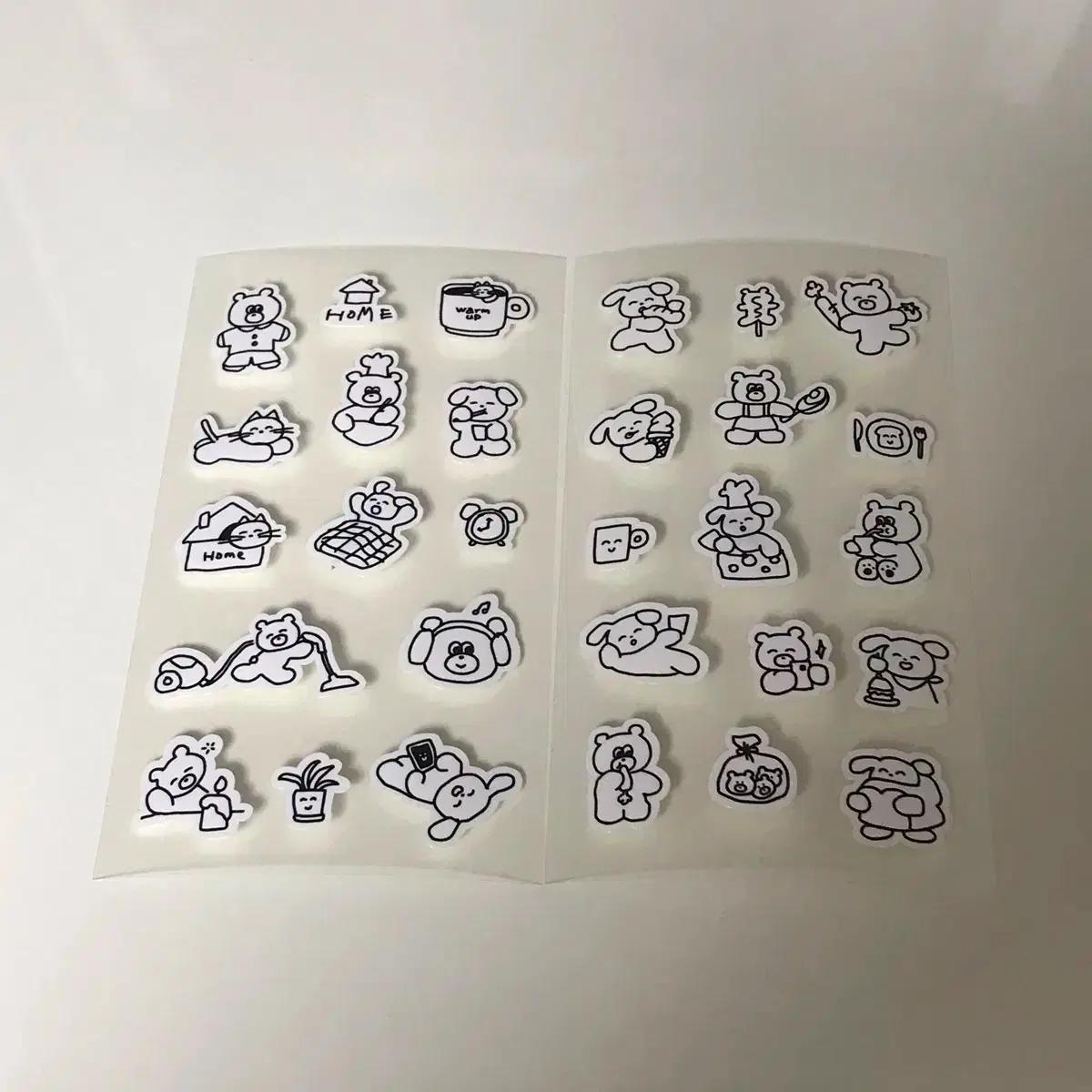 오드온오프 스티커 다이어리 다꾸 캐릭터