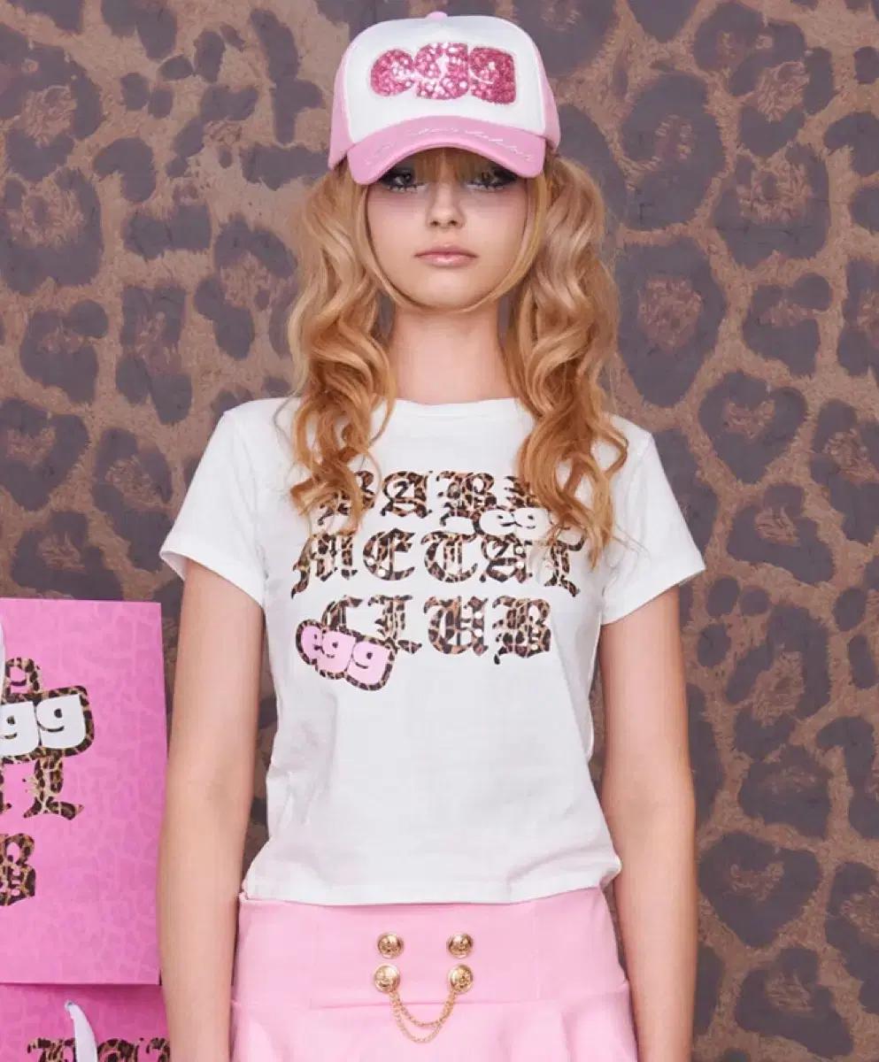 베메클 스티커 티셔츠 화이트  베이비메탈클럽 egg 콜라보 bmc