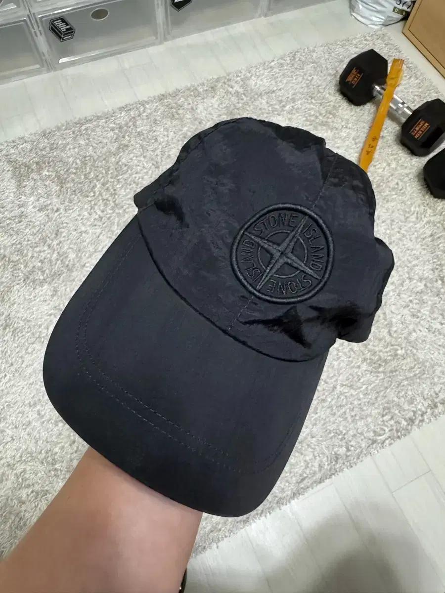 [xl] 스톤 아일랜드 99576 나일론 메탈 6-패널 캡 블랙