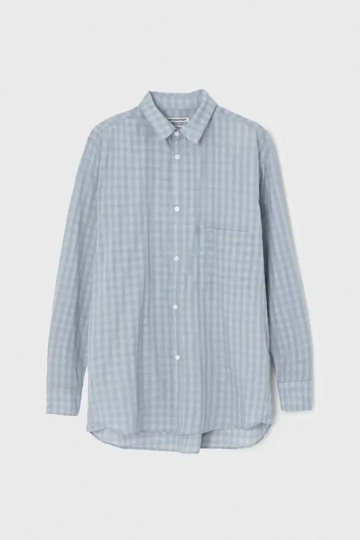 IAMSHOP BIRTHDAYSUIT 체크 셔츠 블루
